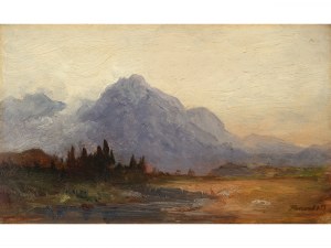 Anton Hansch, Vienna 1813 - 1876 Salzburg, Mountain landscape