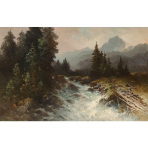 Oskar Mulley, Klagenfurt 1891 - 1949 Garmisch-Partenkirchen, Mountain landscape