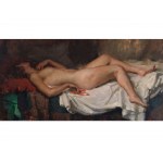 Karl Truppe, Ebenthal 1887 - Viktring 1959, Reclining female nude