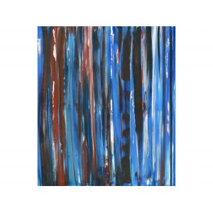 Abstract painting in blue
