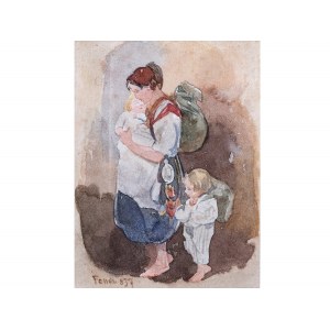 Peter Fendi, Vienna 1796 - 1842 Vienna, Mother with children