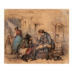 English artist, 19th century, Tavern scene
