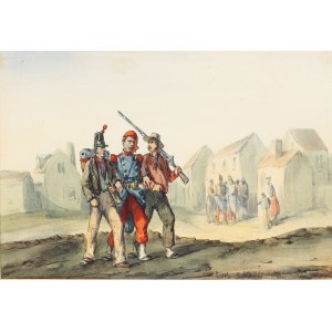 Carl Schindler, Vienna 1821 - 1842 Laab im Walde, Circle of, Soldiers