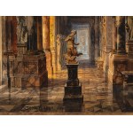 George Janny, Vienna 1864 - 1935 Vienna, Church interior