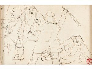 Henri de Toulouse-Lautrec, Albi 1864 - 1901 Château Malromé, attributed, Figure study