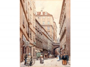 Franz Poledne, Vienna 1873 - 1932 Klosterneuburg, Tiefer Graben in Vienna