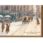 Emmerich Kirall, Moravian Schönberg 1875 - 1939 Vienna, Christmas market at the farm