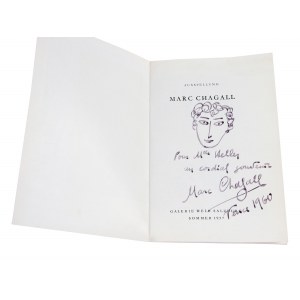 Small booklet with dedication by the artist Marc Chagall