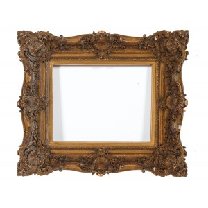 French frame, Louis XV, Wood/mass gold-plated