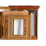 Convolute frames (8 pieces), Wood carved