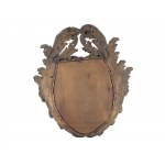 Baroque wall mirror, Late Louis XIV, Lime wood carved & gilded