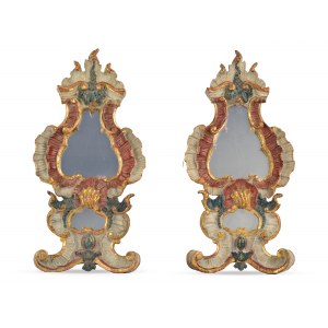 Pair of Baroque Mirrors, South German, Mid-18th century