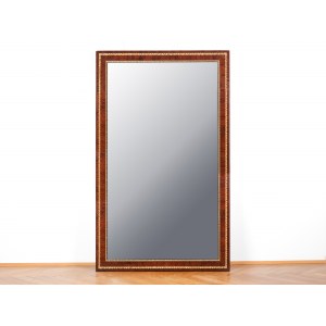 Large Biedermeier mirror, Around 1835/40, Mahogany veneered on softwood