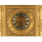 Frame clock with crowning eagle, Biedermeier, Around 1803/35