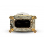Empire Clock, Martin Sager in Vienna, Grey marble case