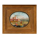 Pietra Dura, Mediterranean scene, 18th century