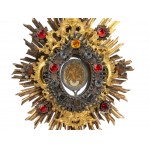 Reliquary monstrance, S. Cruce with cross, With seal on the reverse and letter in the foot