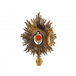 Reliquary monstrance, S. Cruce with cross, With seal on the reverse and letter in the foot