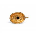 Reliquary monstrance, St. Francis, Brass gold-plated