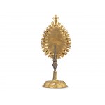 Reliquary monstrance, St. Rupert and St. Virgil, Brass gold-plated, with silver applications