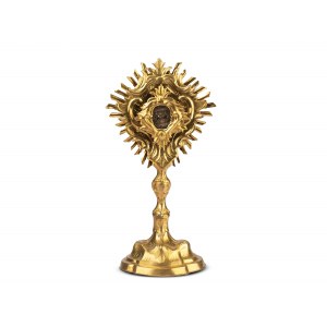 Reliquary monstrance, Relics of St. Peter and St. Paul, Brass gold-plated