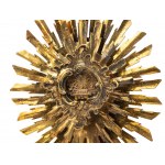 Reliquary monstrance, S. Crucis, with sacrificial lamb and instruments of torture