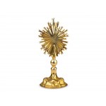 Reliquary monstrance, S. Crucis with cross, With a piece of wood wrapped in paper in the foot