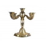 Candlestick, Five flames, Silver marked