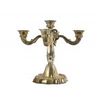 Candlestick, Five flames, Silver marked