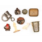 Mixed lot: 9 small objects