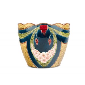 Art Nouveau flowerpot, Ceramics
