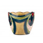 Art Nouveau flowerpot, Ceramics