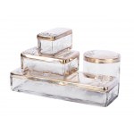 Toiletry set: 4 lidded boxes, Art Nouveau, 1900/10