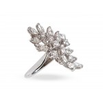 Lady’s ring, 2nd half of 20th century, Platinum/18 ct white gold?