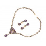 Set: necklace and 1 pair of earrings, England, Mid-19th century