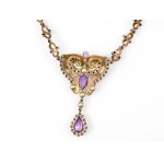 Set: necklace and 1 pair of earrings, England, Mid-19th century