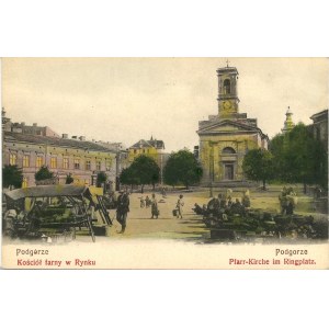 Kraków - Podgórze - Kościół farny w Rynku, ok. 1900