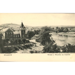 Krakow - View from the Wawel Castle to Dębniki, ca. 1910