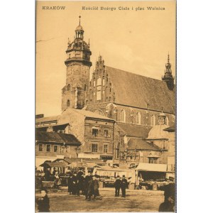 Krakow - Corpus Christi Church and Wolnica Square, ca. 1910