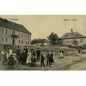 Trzebinia - Post Office and School, 1908