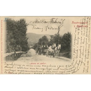 Myślenice - Widok na Skałki, 1901