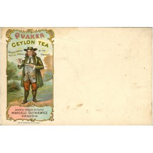 Kraków - Marceli Dutkiewicz, Quaker Ceylon tea, ok. 1905