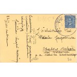 Rabka - Plaża nad Rabą w dali Luboń, 1930