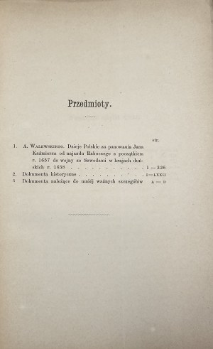 Jahrbuch der ces. kings. Wissenschaftlichen Gesellschaft von Krakau. Dritter Posten. T. XIII. (og. der Sammlung T. XXXVI). Krakau 1868.