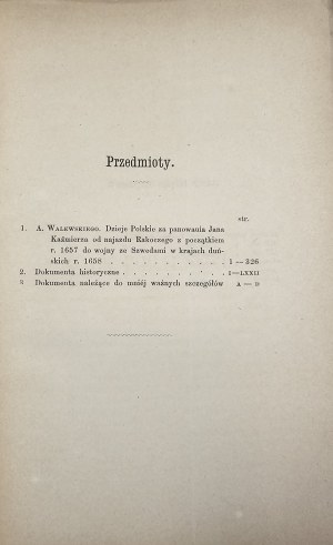 Yearbook of the ces. kings. Scientific Society of Krakow. Third post. T. XIII. (og. of the collection T. XXXVI). Cracow 1868.