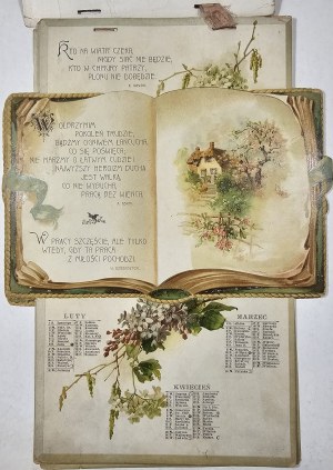 Calendario per l'anno 1902: Pensieri d'oro dei nostri bardi. Nakł. Władysław Zajączkowski . Azienda: Jan Fischer and Company a Cracovia, 