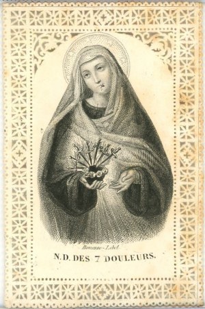 Les sept douleurs de la Vierge Marie, vers 1900.