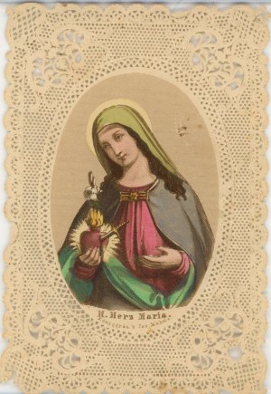 Heiligstes Herz Mariens, 19. Jahrhundert.