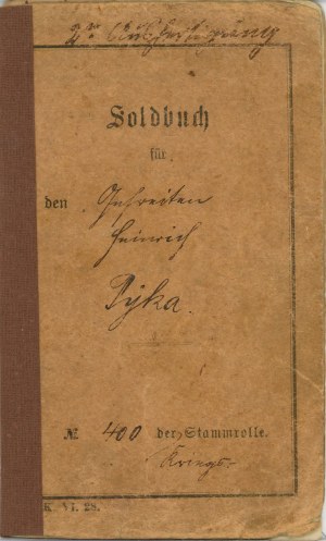 Militärische Broschüre, Galizien, ausgestellt 1915