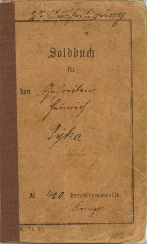 Military booklet, Galicia, issued 1915